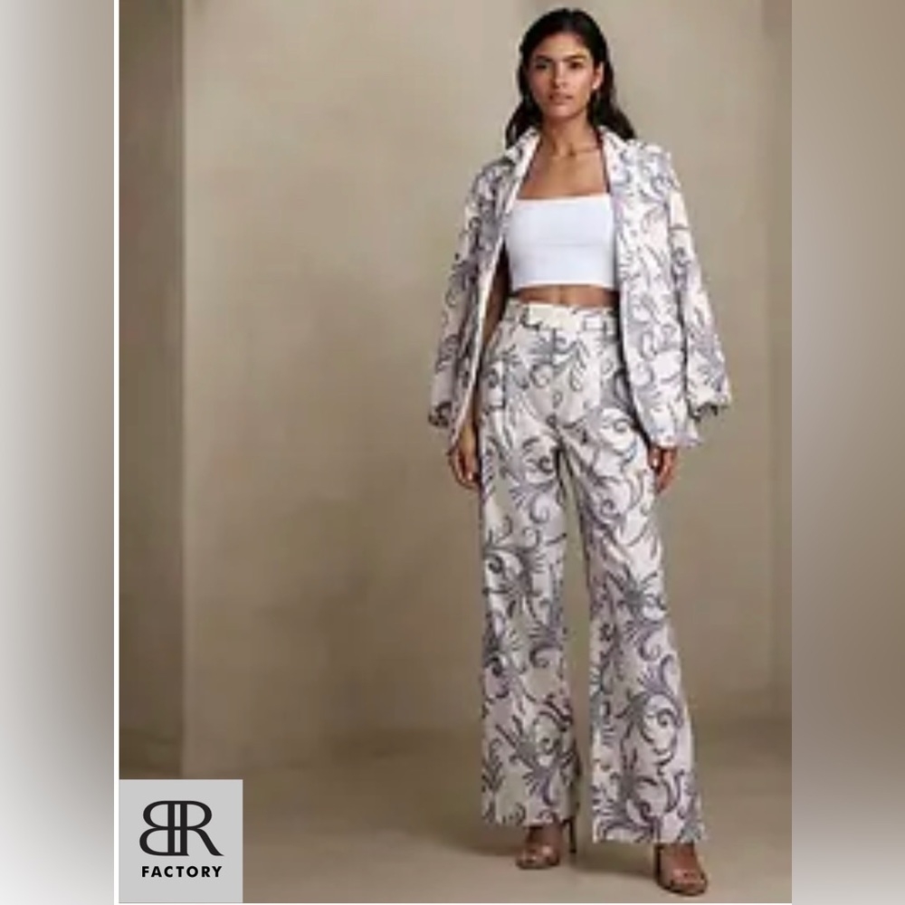 Banana Republic Factory High Rise Linen/Cotton Pants